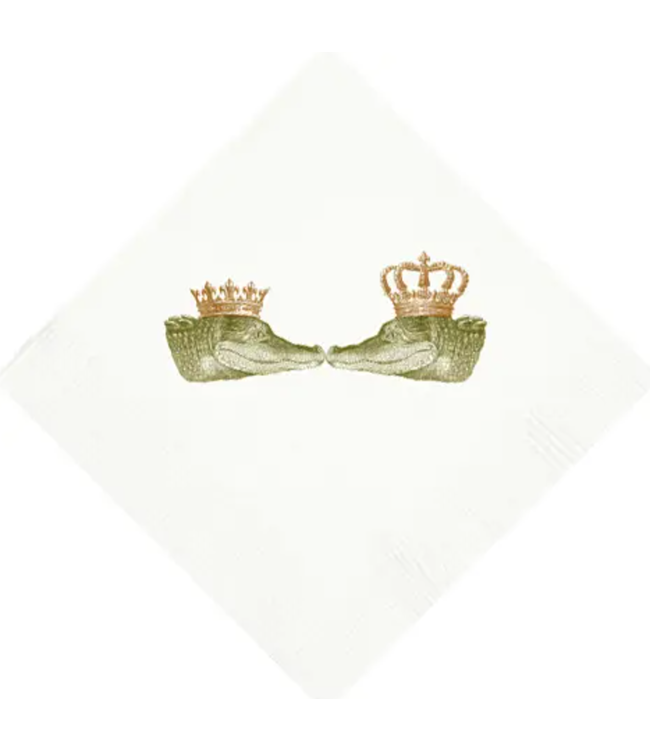 Kissing Gators Beverage Napkins