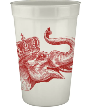Alexa Pulitzer Lucky Elephant 16oz Pearl Cups