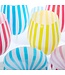 S/4 Stripe Hand-Painted Stemmed Wine Glasses