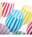 S/4 Stripe Hand-Painted Stemmed Wine Glasses