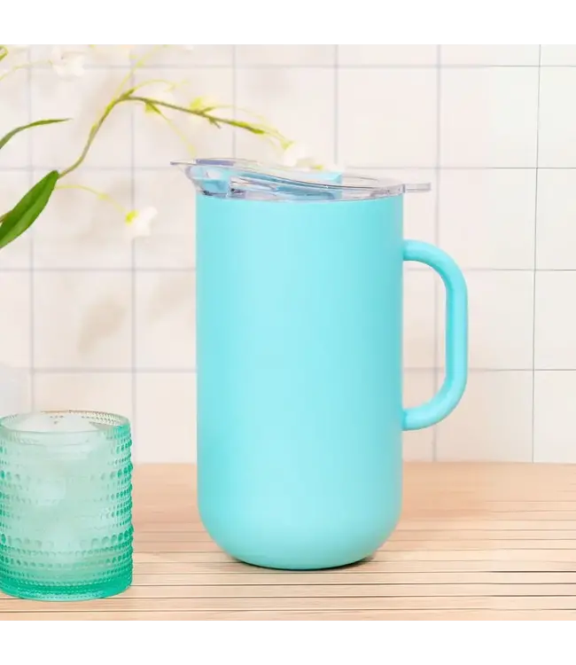 Vacuum Insulated Pitcher - Picnic Party Ready, Blue Lemonade