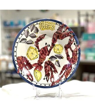 Steve Hasslock Medium Low Bowl - Crawfish