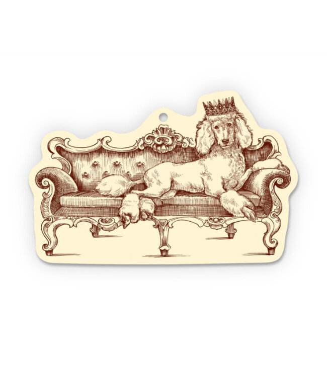 Royal Poodle Ornament