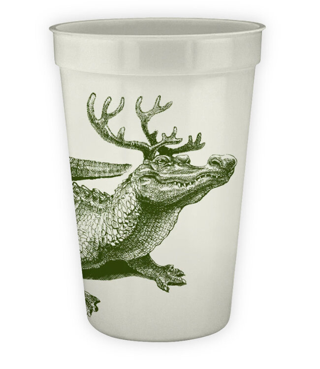 Christmas Gator 16oz Pearlized Cups