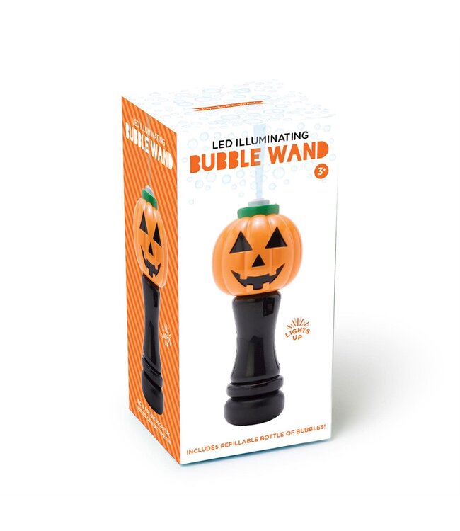 Jack-o-Lantern Illuminating Bubble Wand Blower
