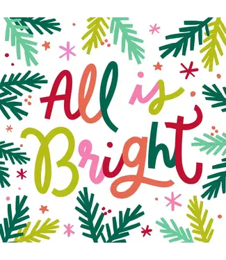 Soiree Sisters Holiday Cocktail Napkins | All Is Bright - 20ct