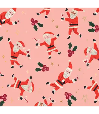 Soiree Sisters Christmas Cocktail Napkins | Happy Santa - 20ct