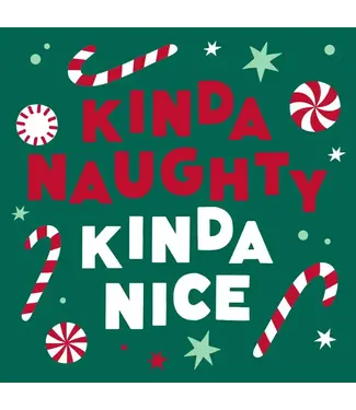 Soiree Sisters Funny Christmas Napkins | Kinda Naughty Kinda Nice - 20ct