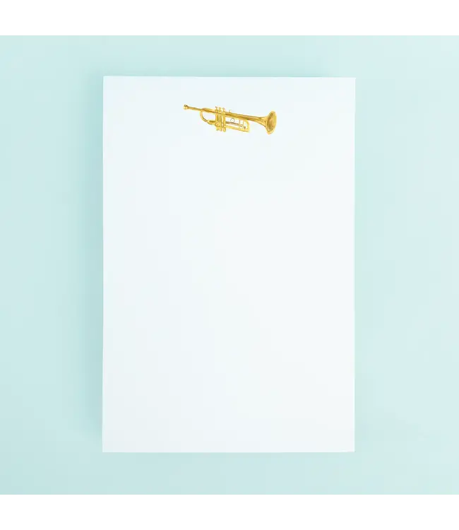 Trumpet Watercolor 50-Sheet Notepad
