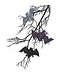 Glitter Bat Clip-on Ornament, Assorted