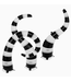 Halloween Decor Black White Lawn Snakes Inflatable Light-Up Decor
