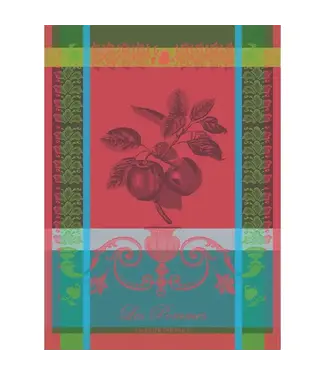 Garnier Thiebaut Les Pommes Rouge Vif Kitchen Towel, Cotton