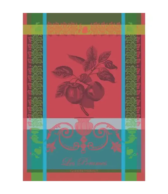 Les Pommes Rouge Vif Kitchen Towel, Cotton