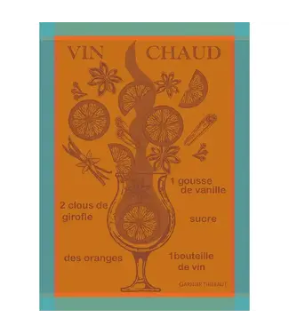 Garnier Thiebaut Vin Chaud Mandarine Kitchen Towel, Cotton