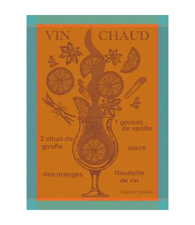 Vin Chaud Mandarine Kitchen Towel, Cotton