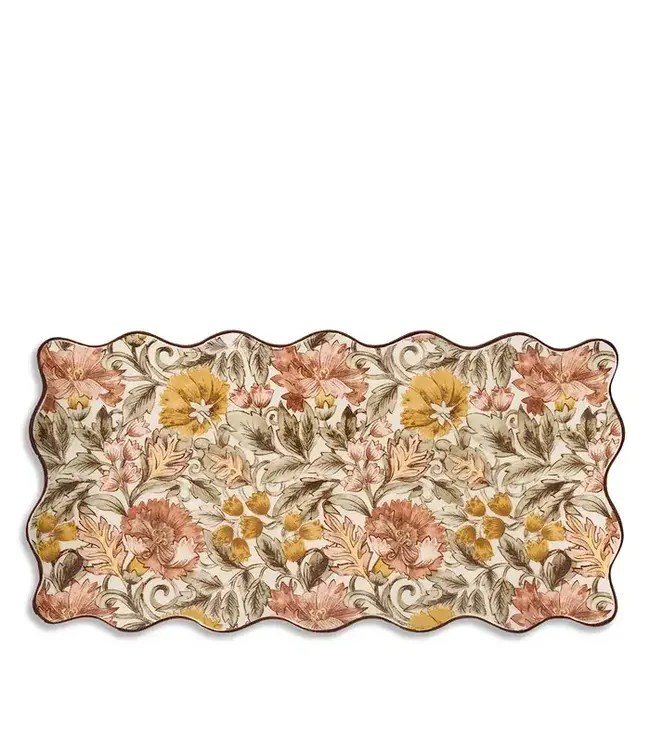 Willa 16" Hostess Tray - Amber