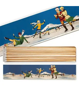 Archivist Gallery Ice Skating | Long - Christmas Safety Matches