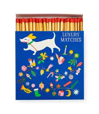 Archivist Gallery Festive Dog | Square - Christmas Safety Matches