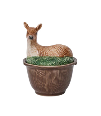 Juliska Forest Walk Deer Bowl with Lid - Multi