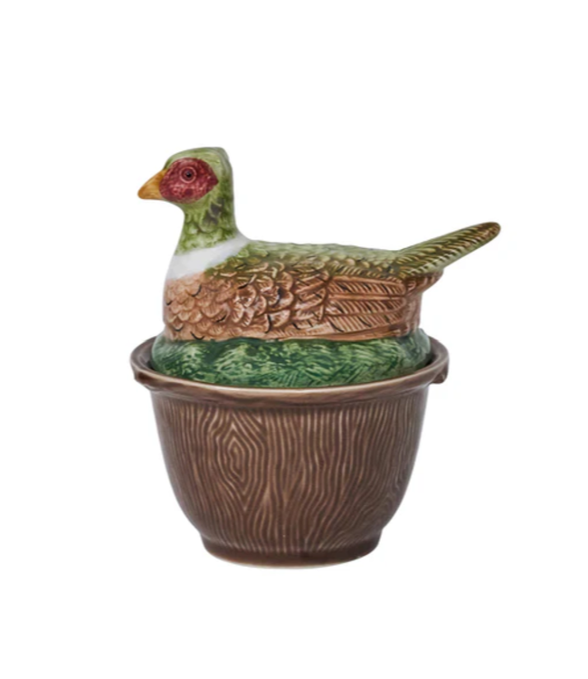 Forest Walk Pheasant Bowl with Lid - Multi