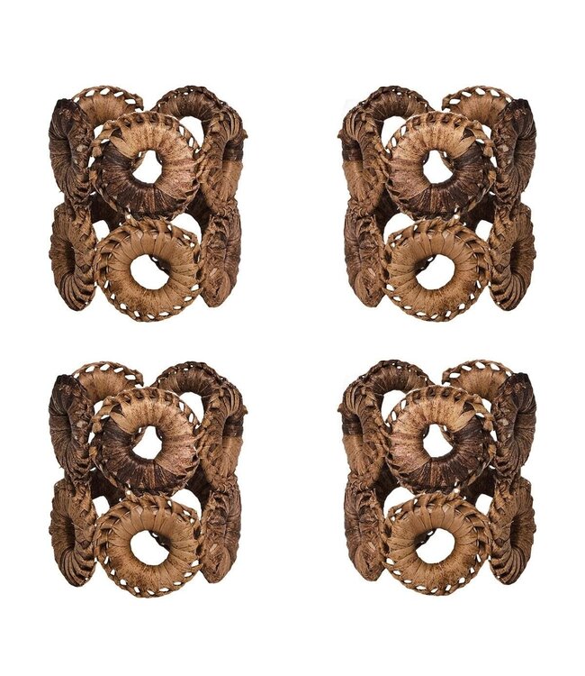 Rustic Ring Napkin Ring Set/4 - Natural