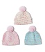 Sprinkles Hat with Faux Fur Pom Pom