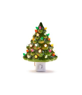 Two's Company Vintage Christmas Tree Nightlight Decor