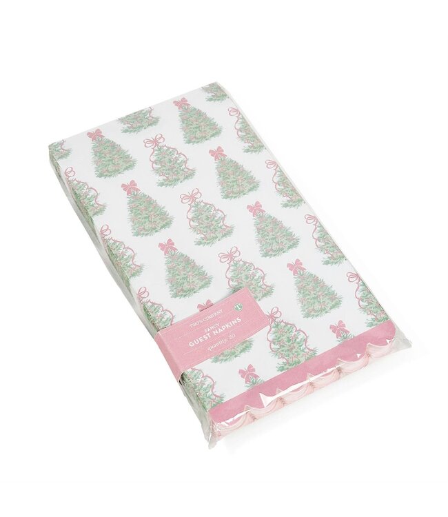 Fancy and Festive 3-Ply Paper Dinner Napkin with Scalloped Edge