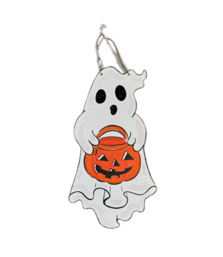 Cynthia Kolls Cynthia Kolls Ghost with Pumpkin Doorhanger (PVC)