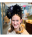 Halloween Feather Headpiece with Ouija Planchette and Flower