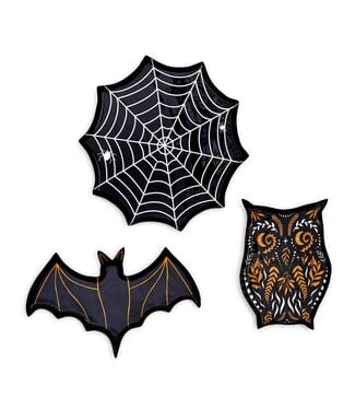 Two's Company Enamel Halloween Plate