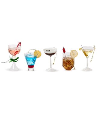 Two's Company Holiday Cheer Hand-Crafted Cocktail Drink Ornament