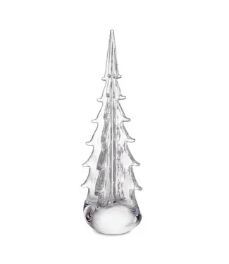Simon Pearce Crackle Four Sided Evergreen in Gift Box -16in