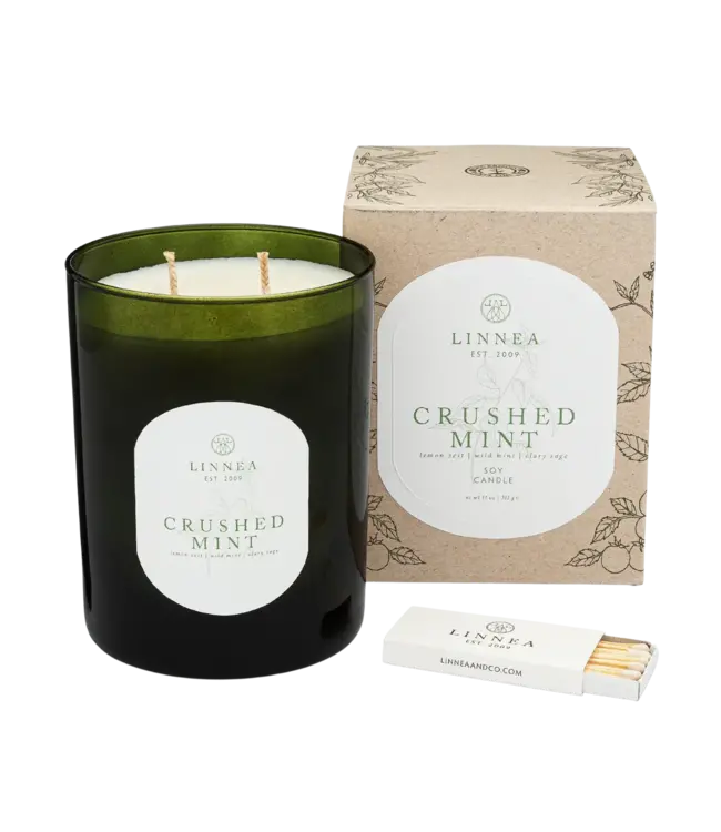 Crushed Mint Large 2-wick Candle