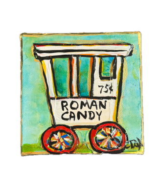Jax Jax Roman Candy Mini Painting