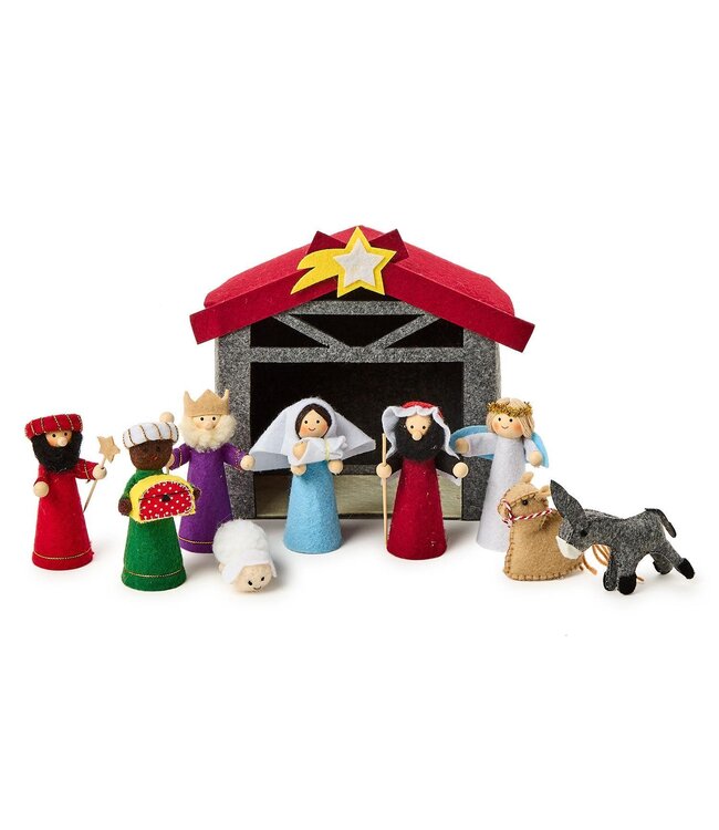 10 Pc Felt Nativity Set