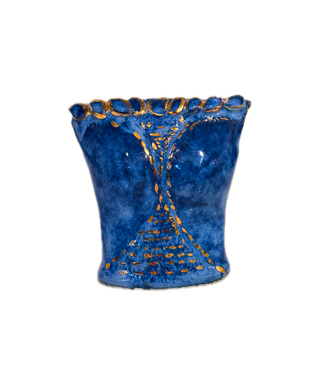 Colleen Frampton Bust Bud Vase - Cobalt Blue