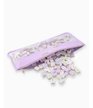 Oh My Mahjong Lilac Script Mahjong Bag