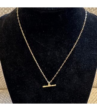 Laura McClendon Bar on Chain Necklace