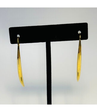Laura McClendon Ear Threader Gold Curved Bar