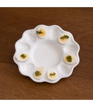 Beatriz Ball VIDA Alegria Deviled Egg Platter (White)