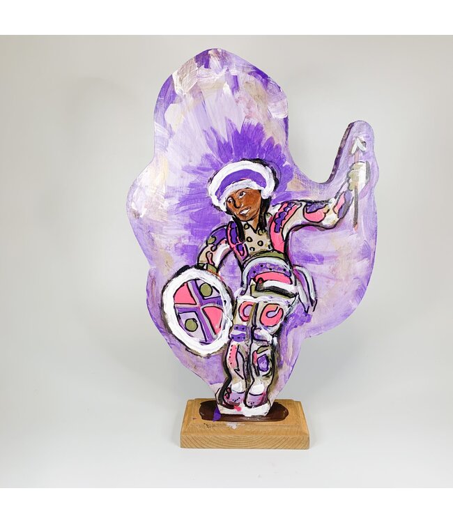Lorraine Gendron Mardi Gras Indian (Purple)