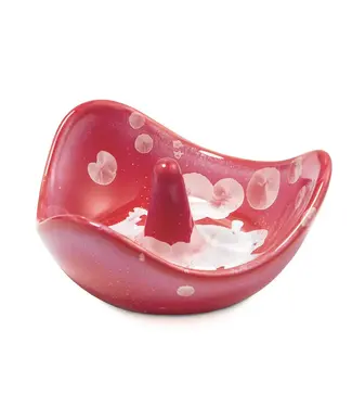 Simon Pearce Crystalline Ring Holder - Garnet