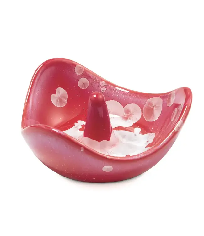 Crystalline Ring Holder - Garnet