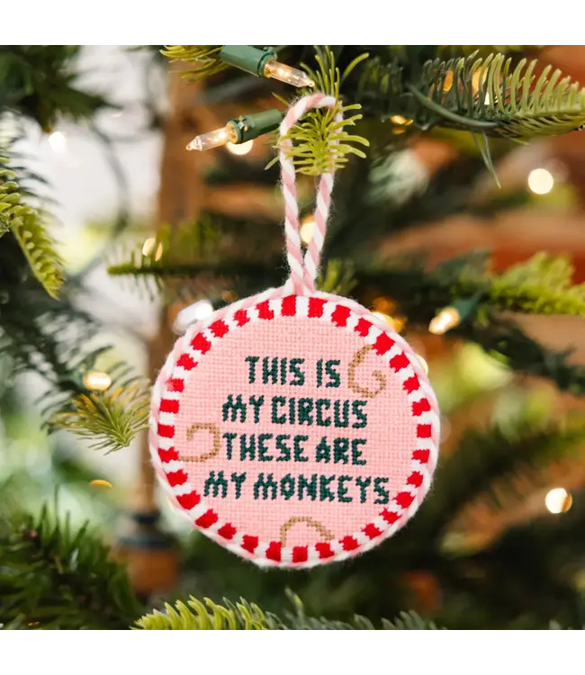 Needlepoint Ornament - This Is My Circus