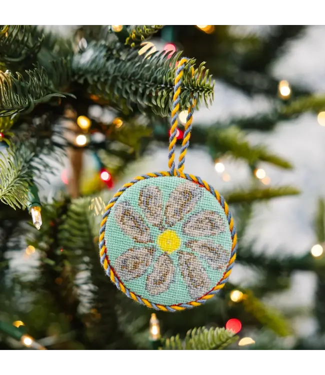 Needlepoint Icon Ornament - Oyster