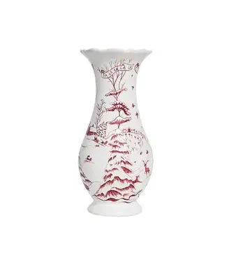 Juliska Country Estate Winter Frolic 9" Vase - Ruby