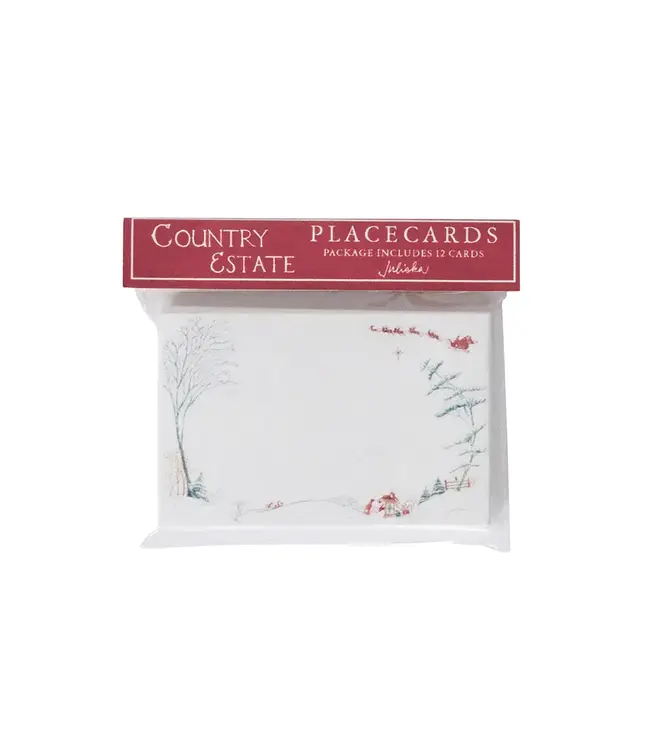 Country Estate Winter Frolic Place Card Set/12 - Evergreen