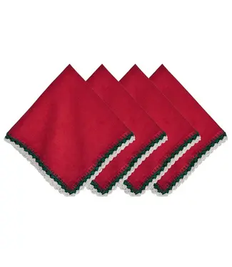 Juliska Isadora Napkin Set/4 - Red