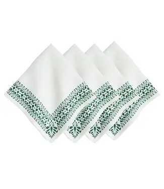 Juliska Iberian Border Napkin Set/4 - Evergreen